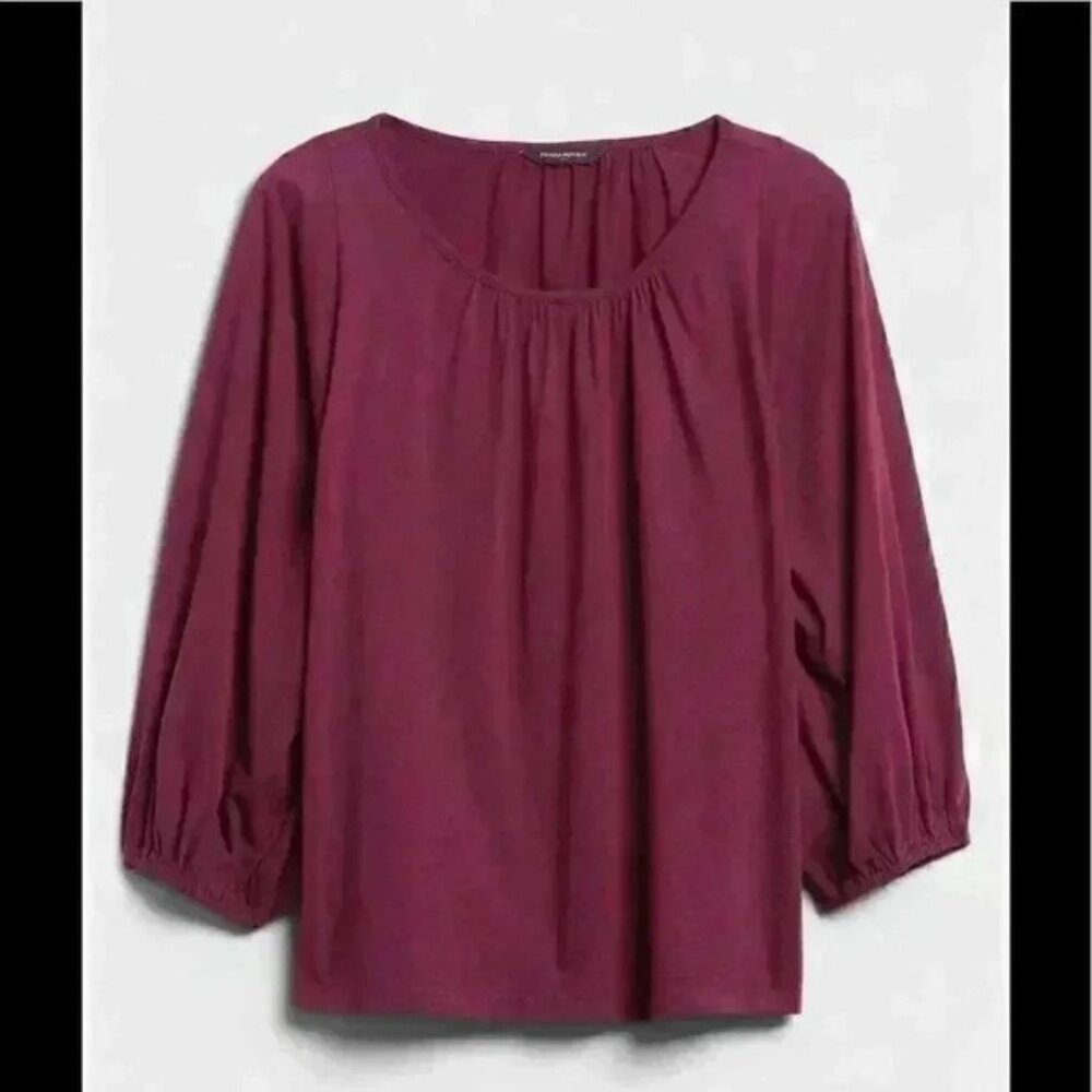 Women's Burgundy Blouse